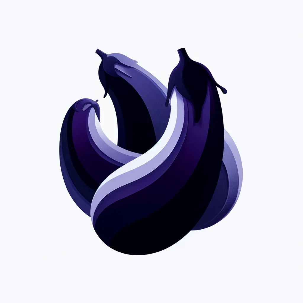 Abstract Aubergine Assembly Canvas