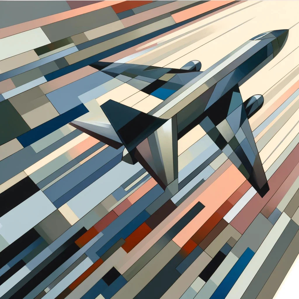 Abstract Flight Patterns Cotton Cushion