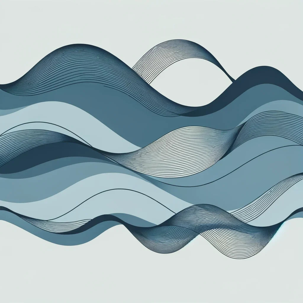 Abstract Wave Harmony Canvas