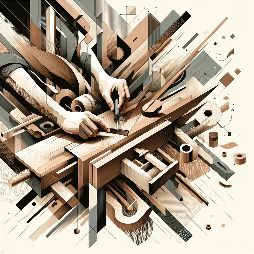 Abstract Woodworker Canvas