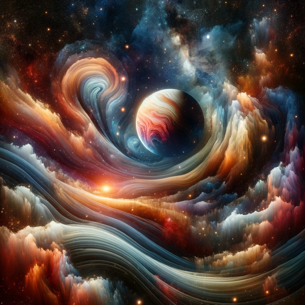 Abstracted Cosmos Canvas