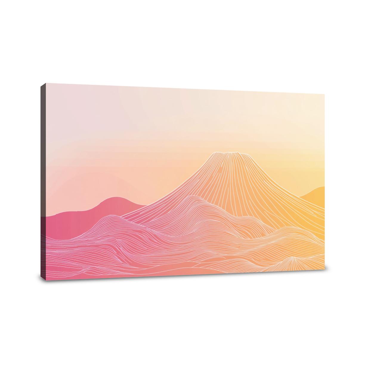 Dawn Volcano Canvas
