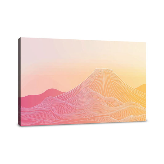 Dawn Volcano Canvas