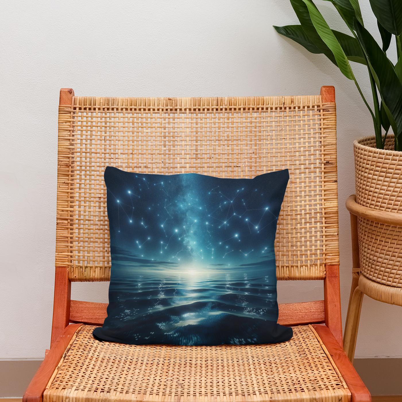 Nautical Starlight Cotton Cushion