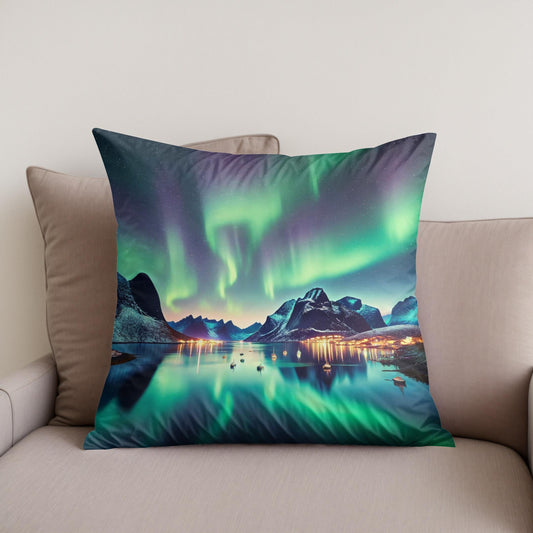 Aurora Fjord Cotton Cushion