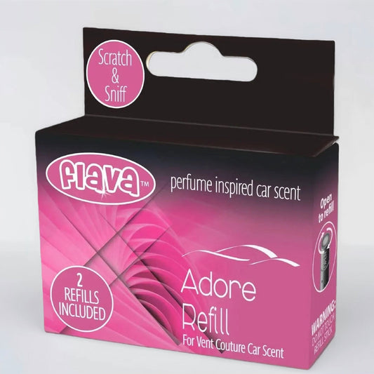 Flava Couture 2 Pack Refill Stick For Refillable Vent Car Air Fresheners - Adore
