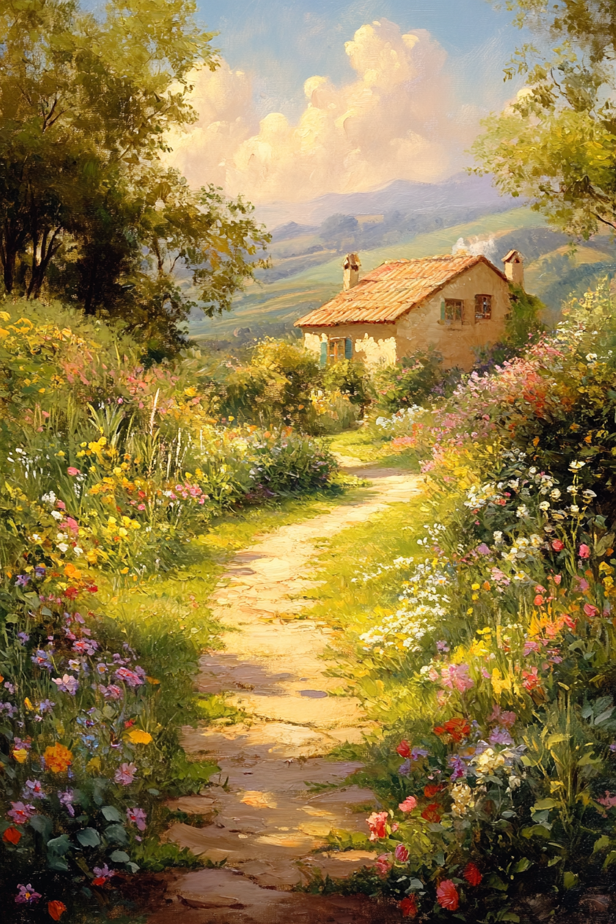 Afternoon Garden Canvas