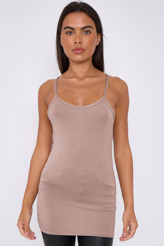 Mocha Strappy Top