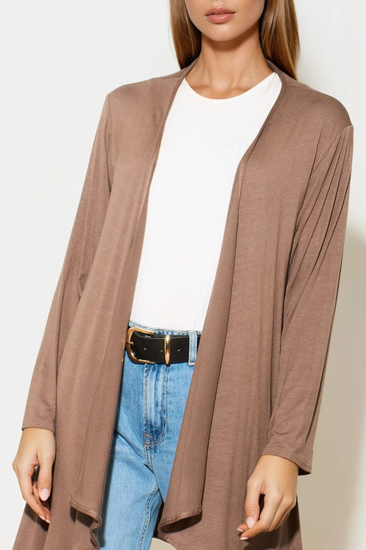 Mocha Waterfall Cardigan