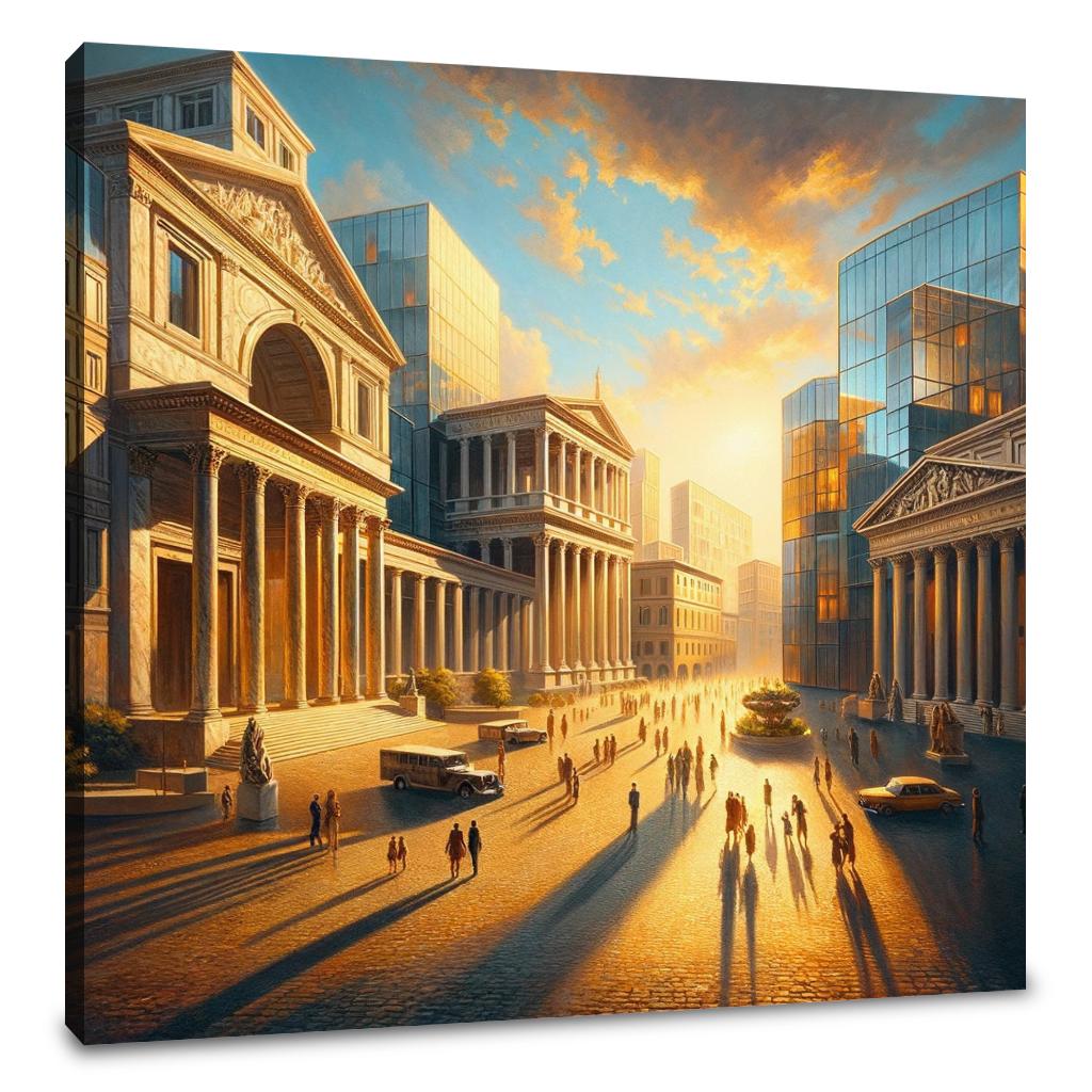 Harmonic Piazza Glow Canvas