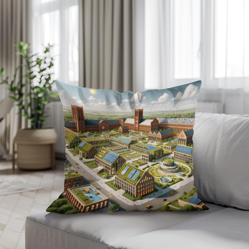 Architectural Tapestry Cotton Cushion