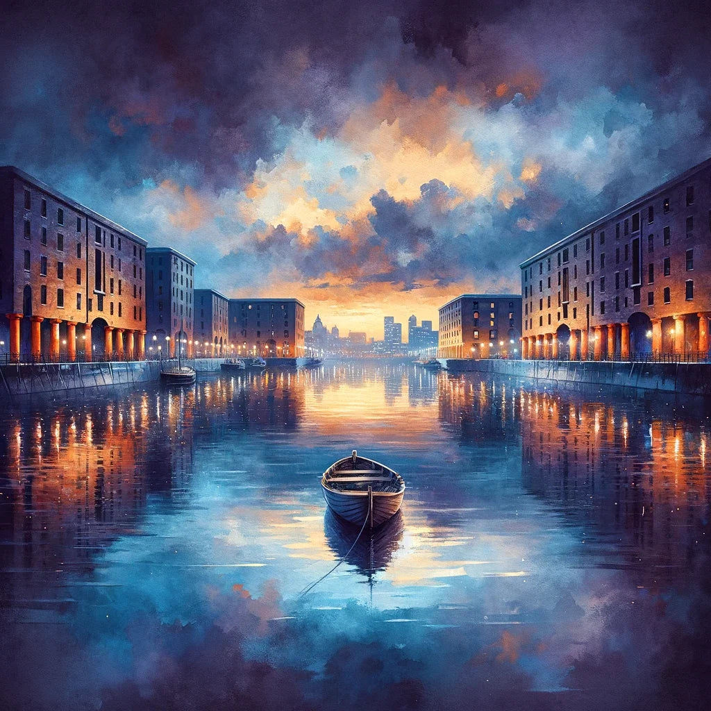 Liverpool's Albert Dock Reverie Canvas