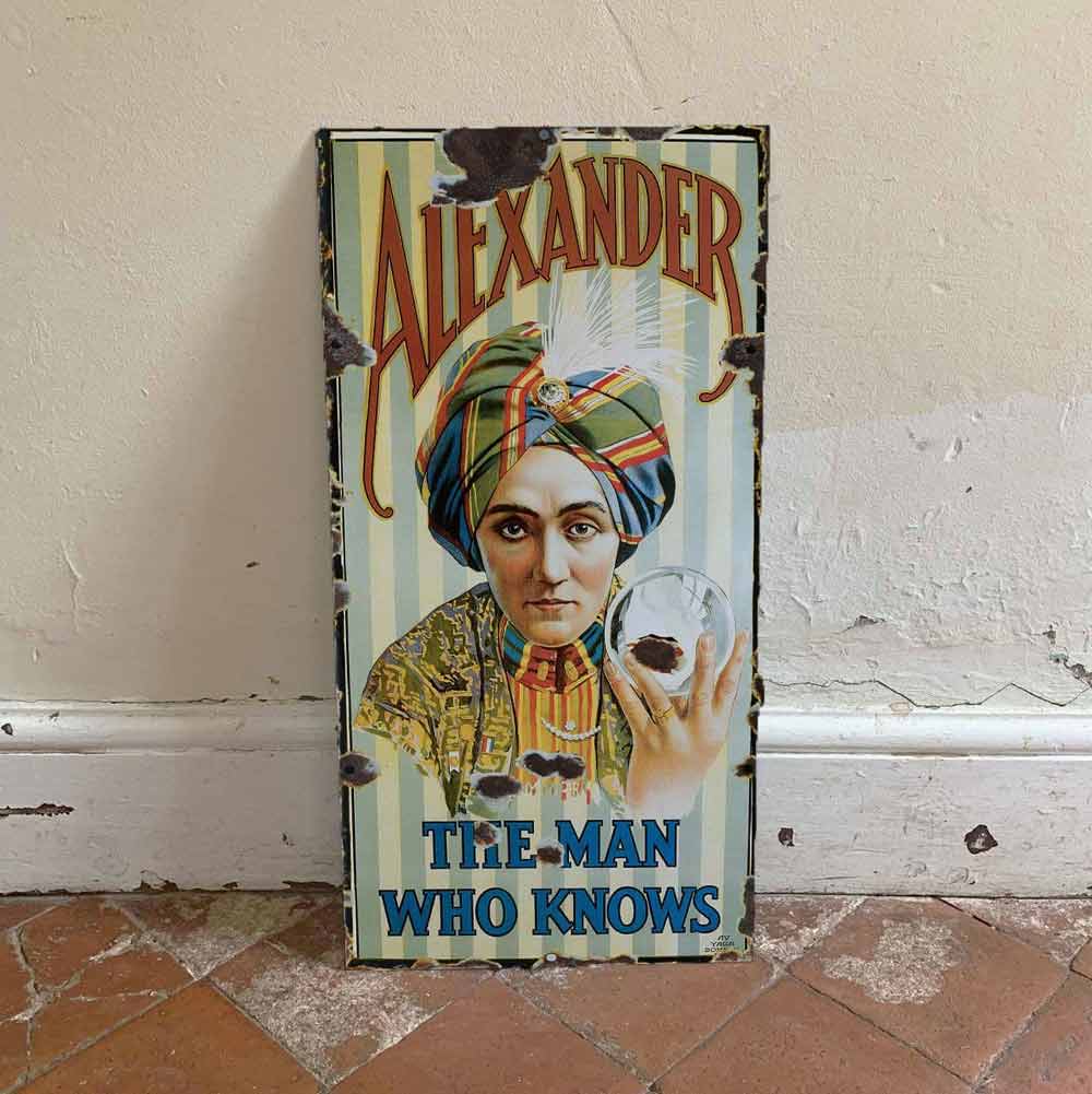 Alexander The Great Metal Sign
