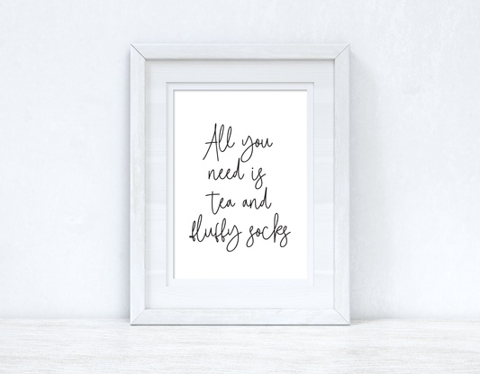 All You Need Is Tea Autumn Seasonal Kitchen Wall Home Decor Print