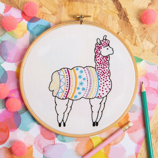 Alpaca Embroidery Kit for Beginners