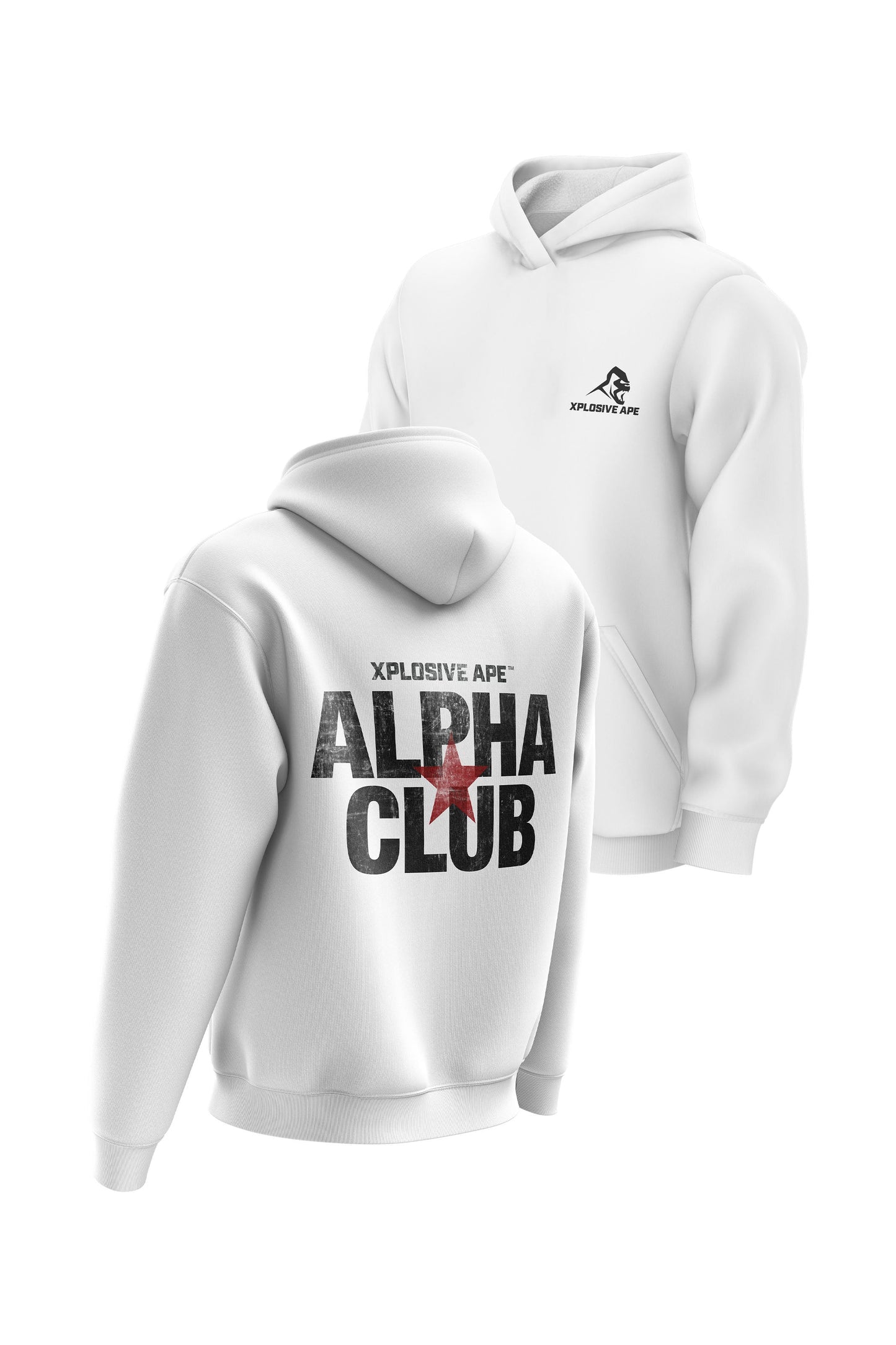 XAPE Alpha Club Hoodie - White