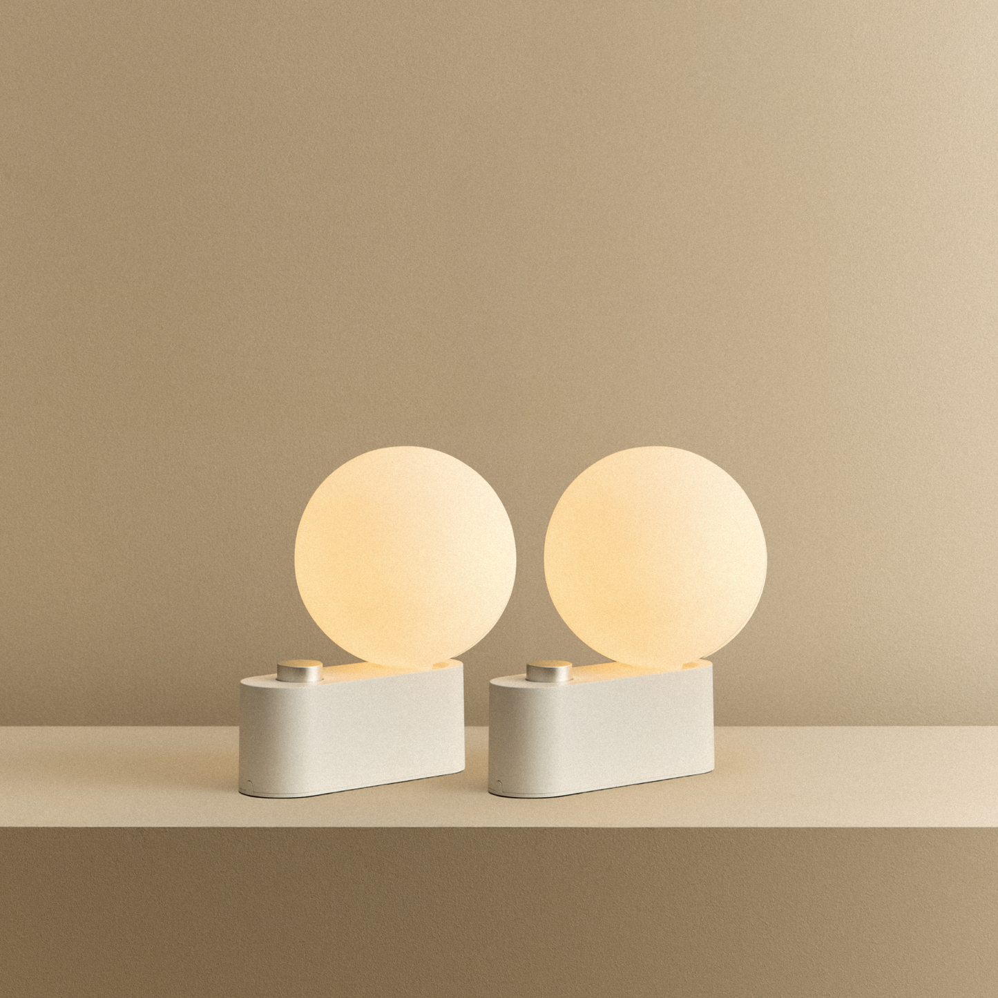 Alumina Multi-Use Lamp in Chalk - Set of 2