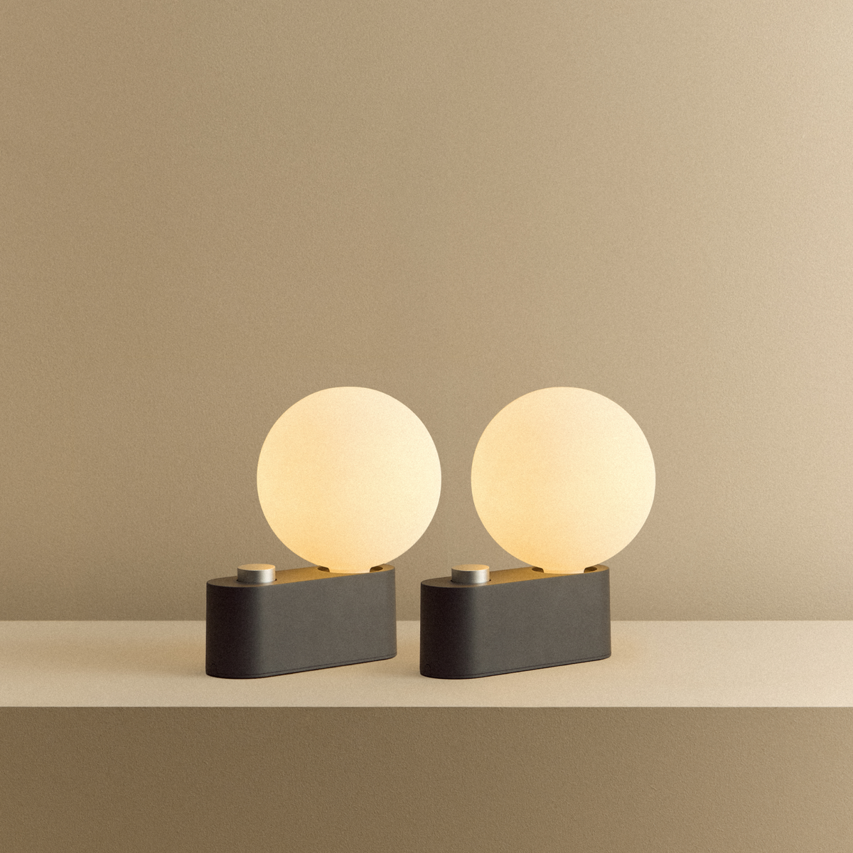 Alumina Multi-Use Lamp in Charcoal - Set of 2