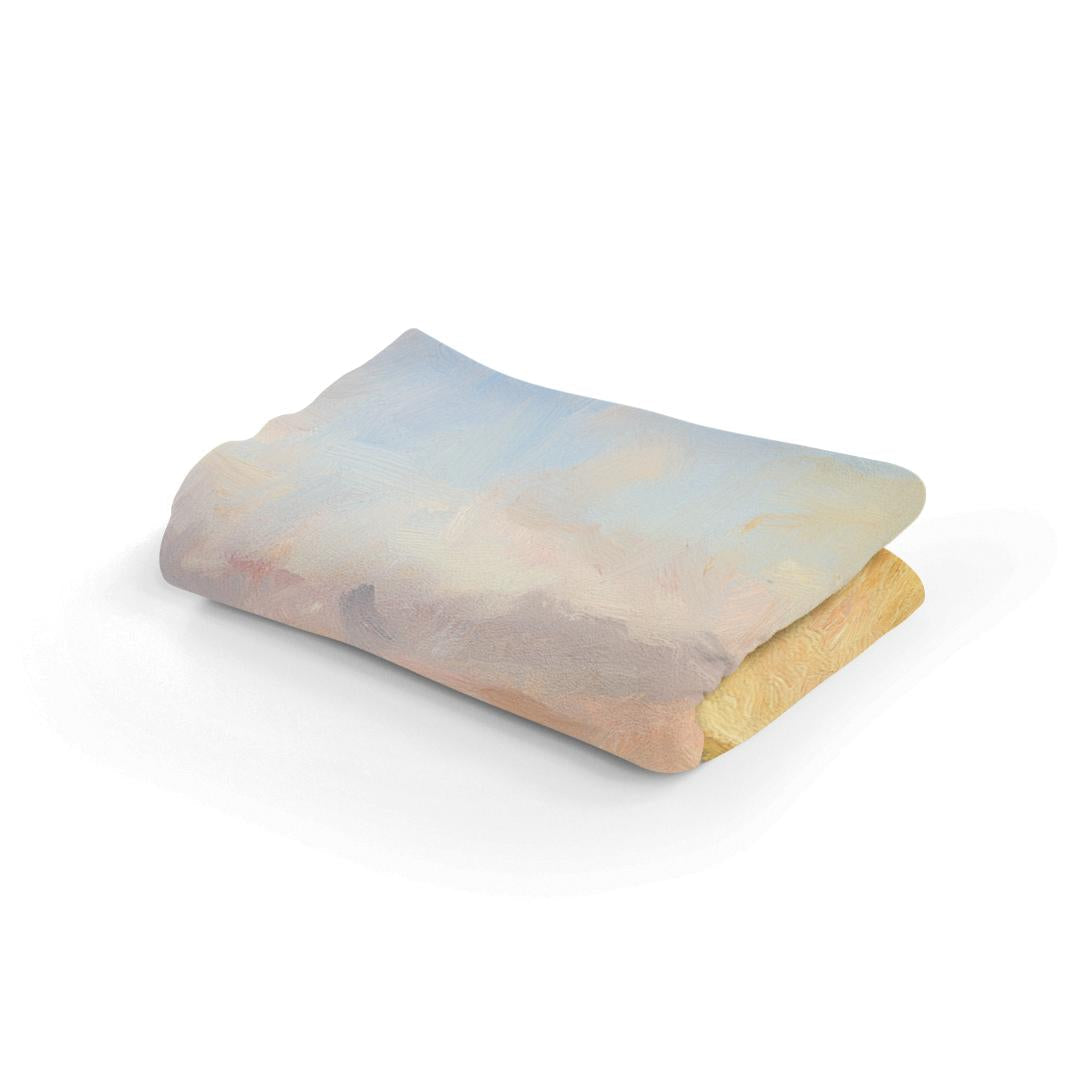 Golden Wheat Sunrise Blanket