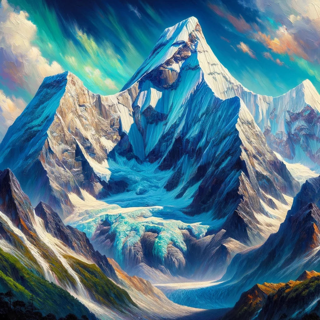 Ama Dablam Vivid Canvas