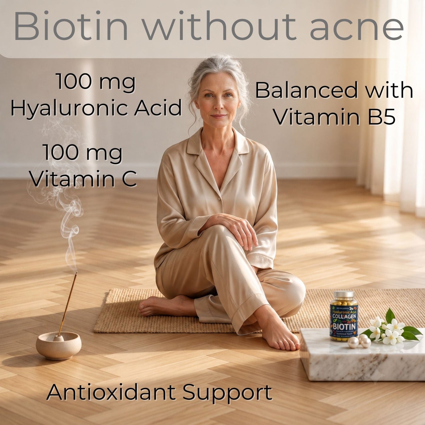 Marine Collagen, Hyaluronic Acid, Biotin, Vitamins, Minerals & Superfood - 35 Ingredients