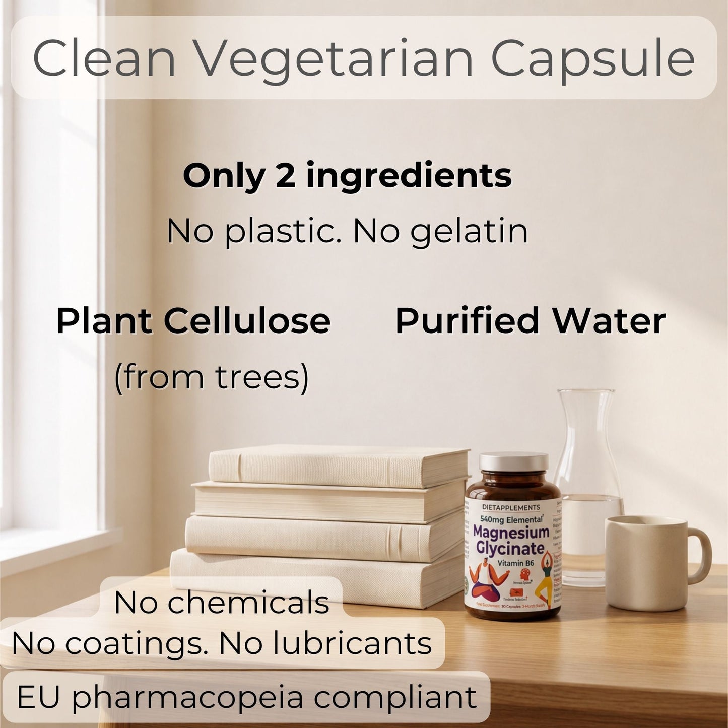Magnesium Glycinate & Vitamin B6 for the Nervous System & Fatigue