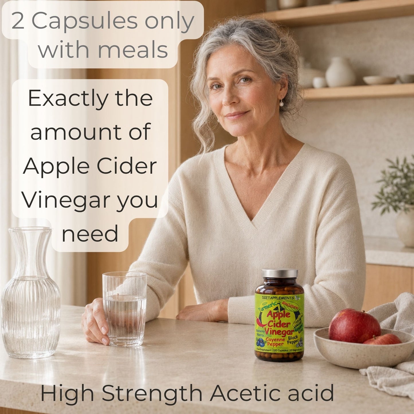 Apple Cider Vinegar with the Mother, Superfood, Biocultures & Berries Complex