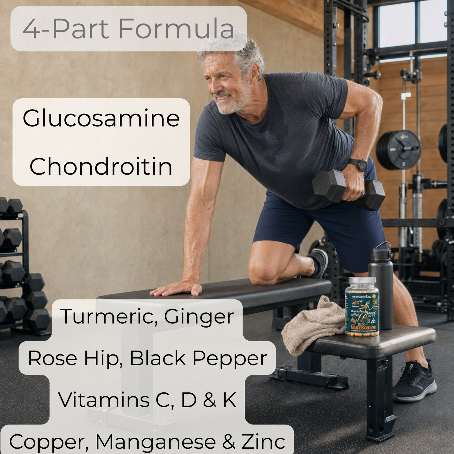 Glucosamine, Chondroitin, Turmeric, Vitamins & Minerals for the Bones & Joints