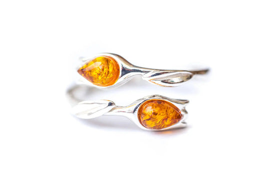 Amber Tulip Ring
