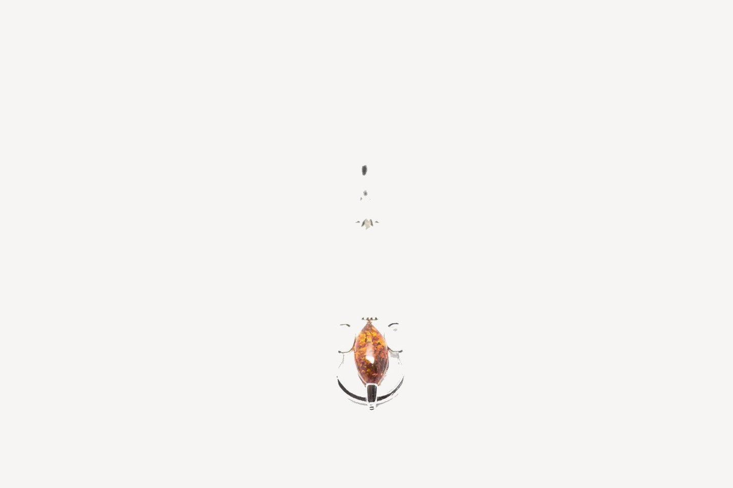 Amber Violin Pendant