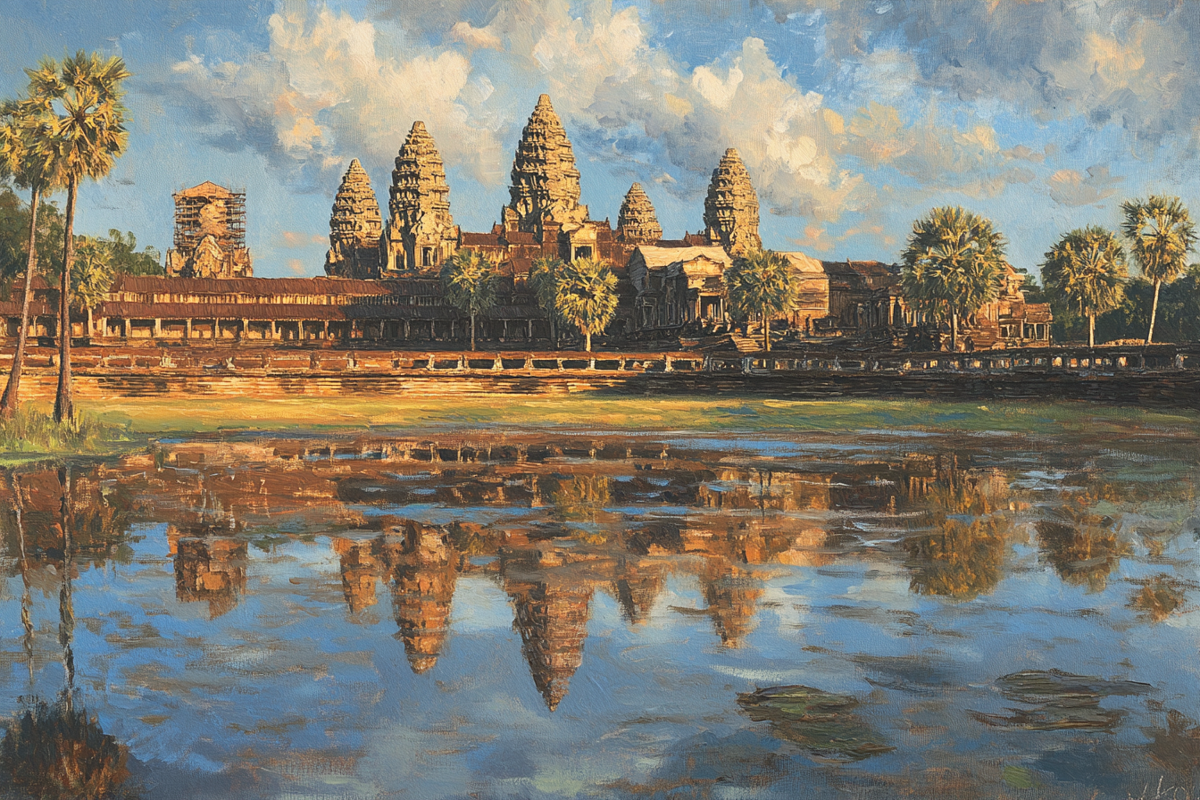 Angkor Dusk Canvas