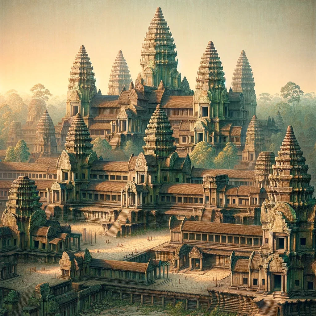 Angkor Wat Tranquility Canvas