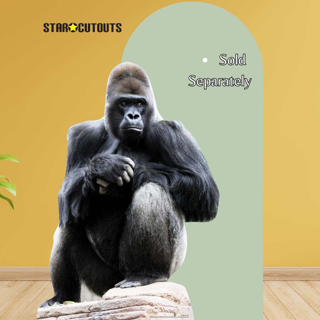 SC067 Gorilla Cardboard Cut Out Height 131cm