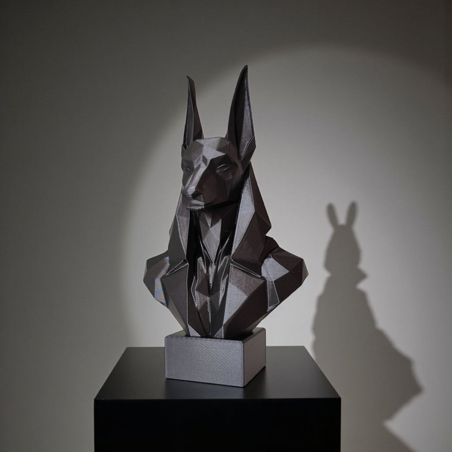Sculpture #37 | 3D Printed Anubis Jackal Bust | Ancient Egyptian Home Decor