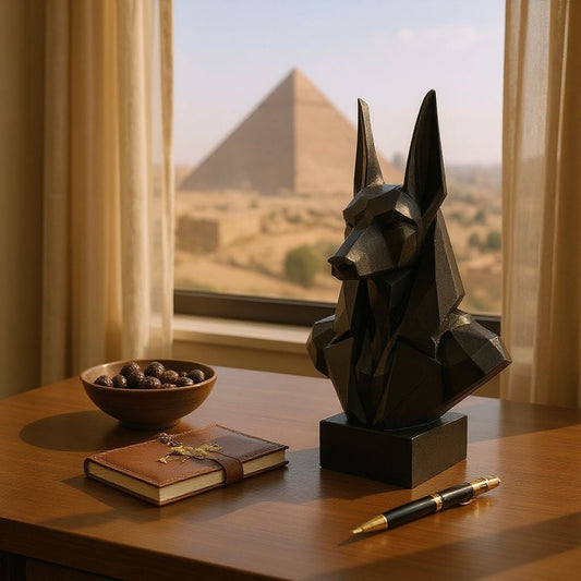 Sculpture #37 | 3D Printed Anubis Jackal Bust | Ancient Egyptian Home Decor