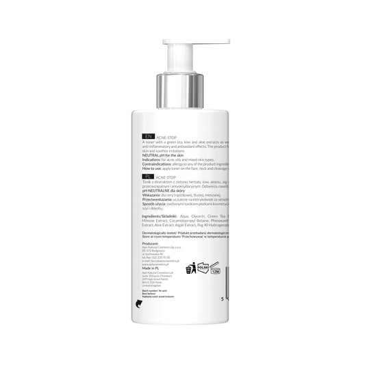 Apis ACNE-STOP Home terApis Antibacterial Cleansing Toner with Green Tea | 300ml