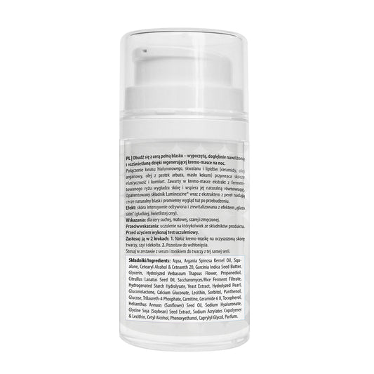 Apis Crystal Skin Night Cream-Mask with Glass Skin Effect | 50ml