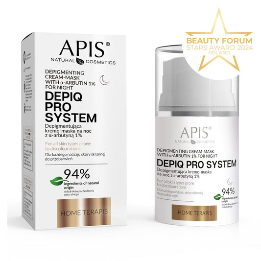 Apis Depiq Pro System Depigmenting night cream-mask with α-arbutin 1% | 50 ml