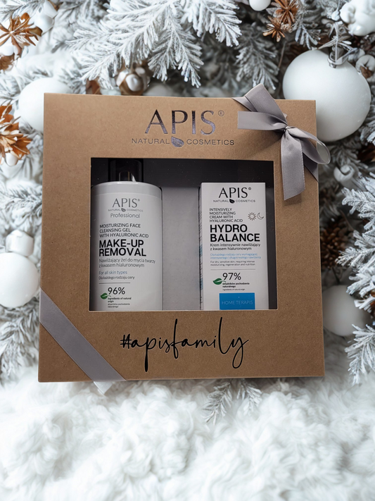 Apis Moisturising Christmas Set | Hyaluronic Gel 300 ml & Hydro Balance Cream 50ml