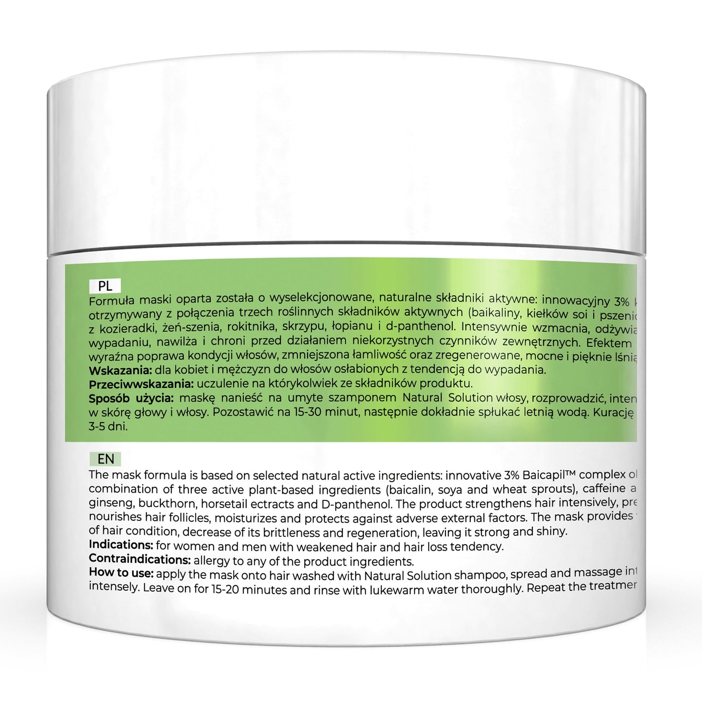 Apis Natural Solution Anti‑Hair Loss Strengthening Mask | 200 ml