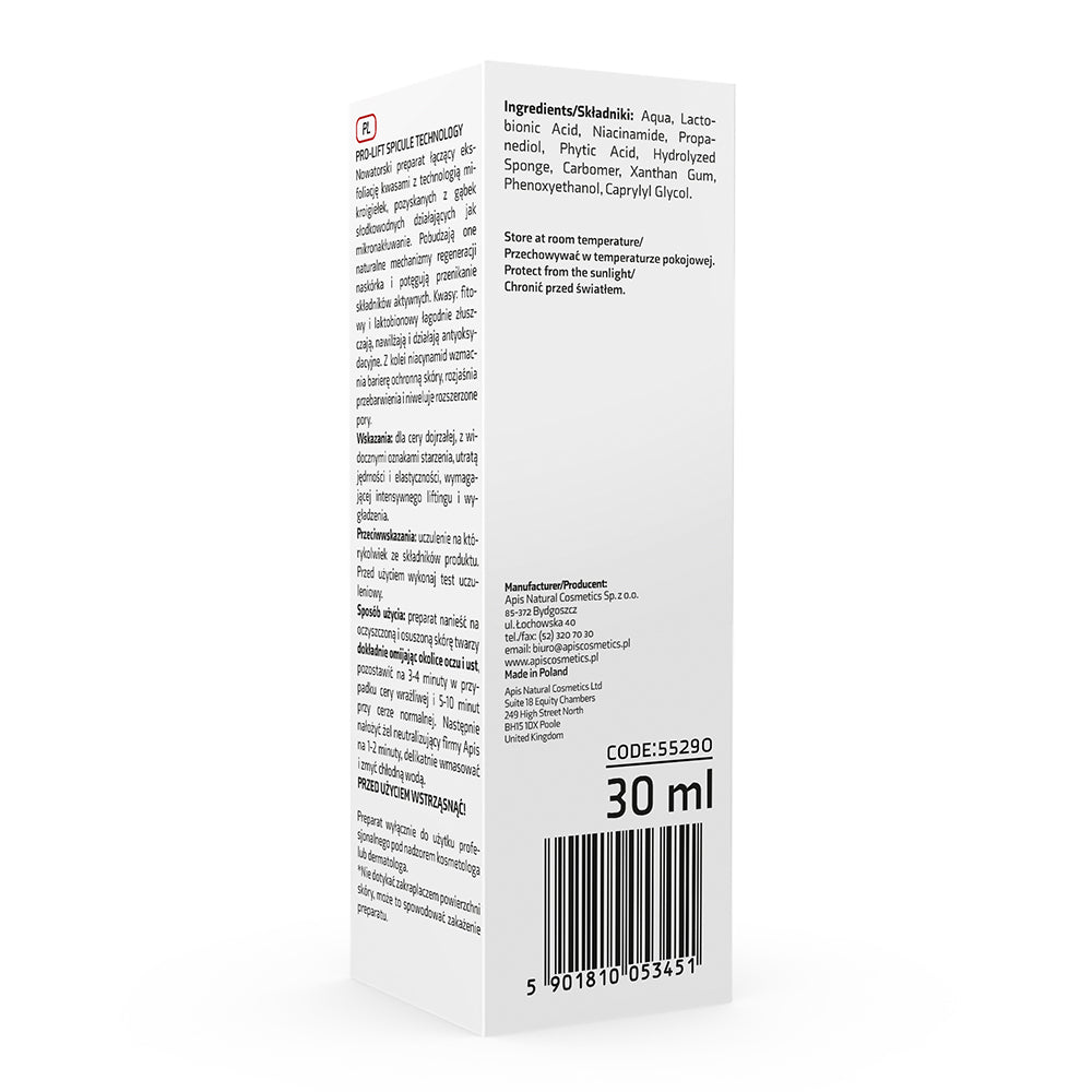 Apis Pro-Lift Spicule Technology Lactobionic & Phytic Acid Treatment | 30ml
