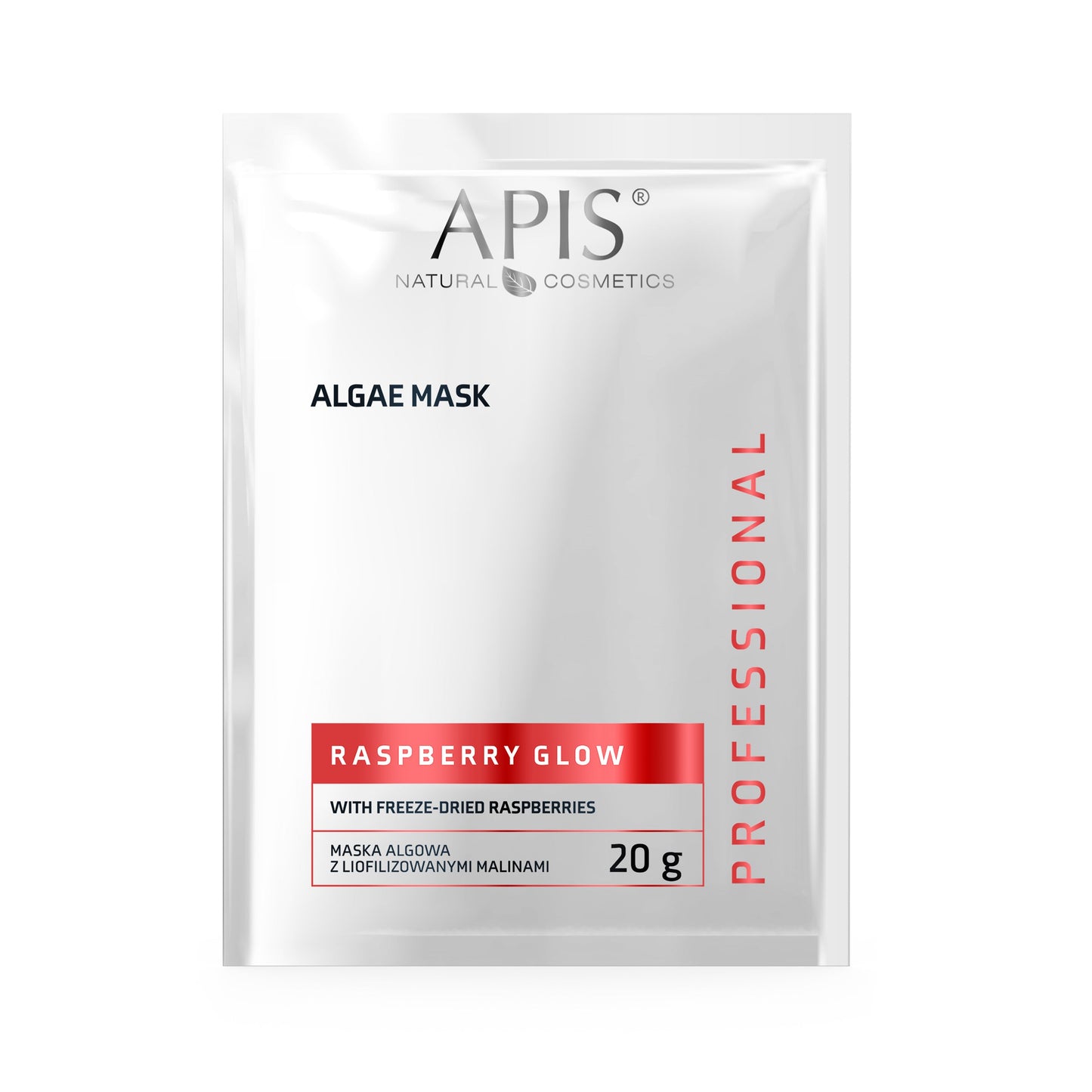 Apis Raspberry Glow Algae Mask with Freeze‑Dried Raspberries | 20 g