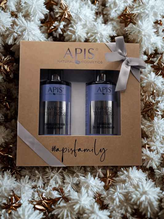 Apis Who’s The Boss Christmas Set | 3-in-1 Gel 300 ml & Moisturising Cream 300 ml
