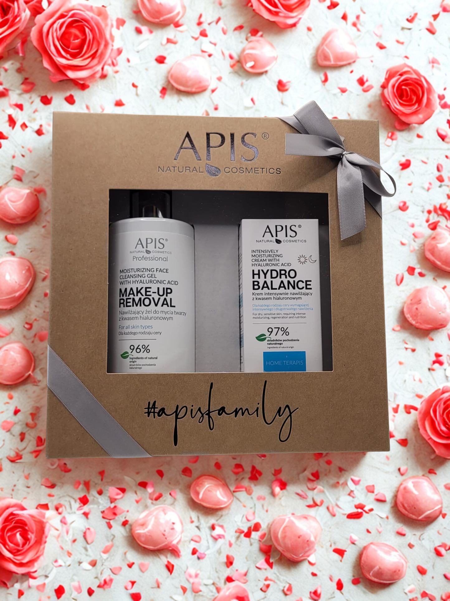 Apis Moisturising Christmas Set | Hyaluronic Gel 300 ml & Hydro Balance Cream 50ml