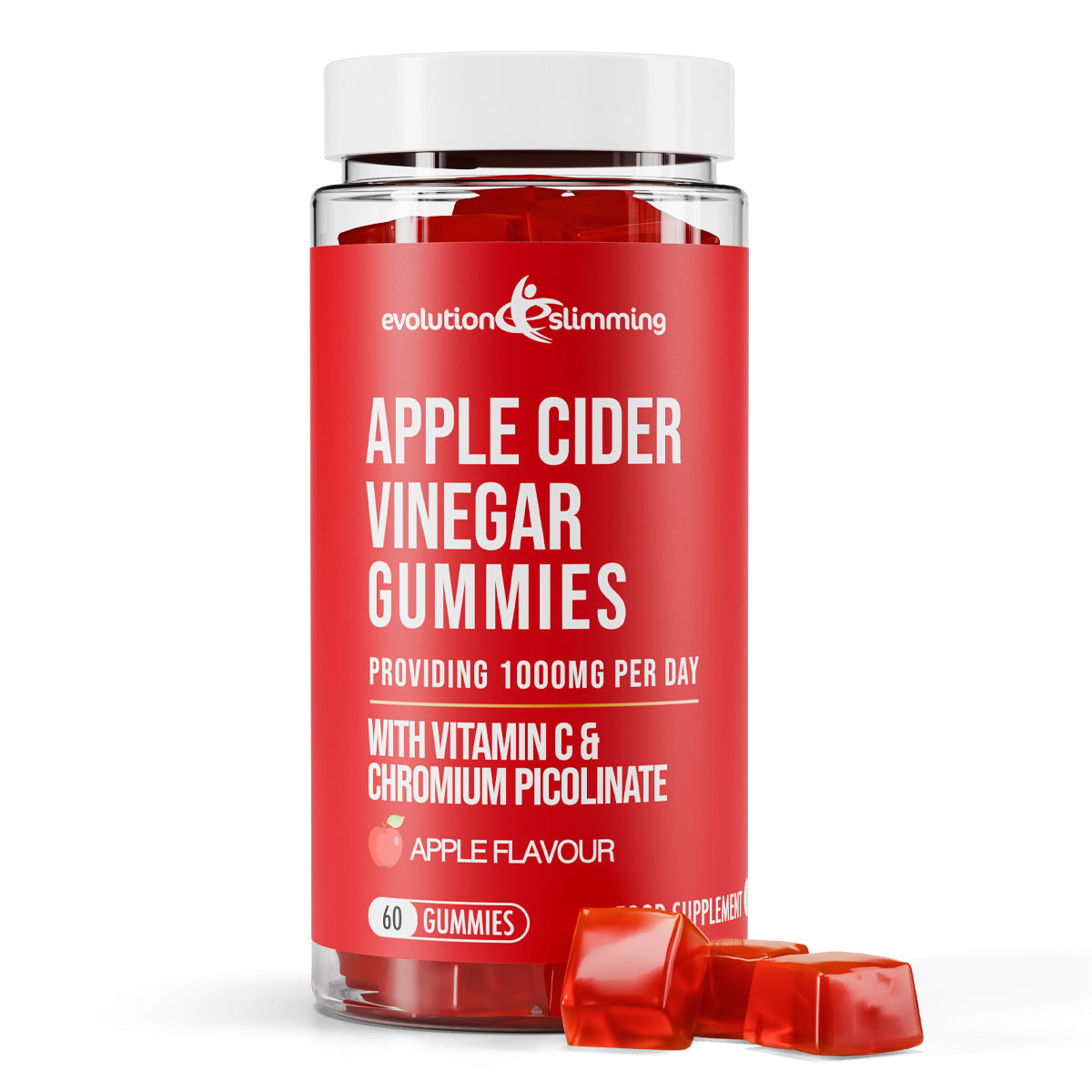 Apple Cider Vinegar Gummies with Vitamin C and Chromium Picolinate - Digestive & Metabolic Support