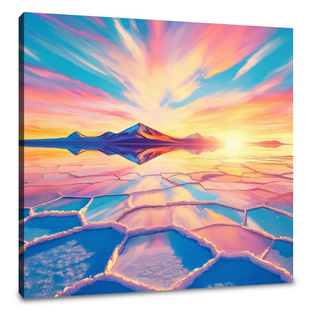 Salar de Uyuni Sunrise Canvas