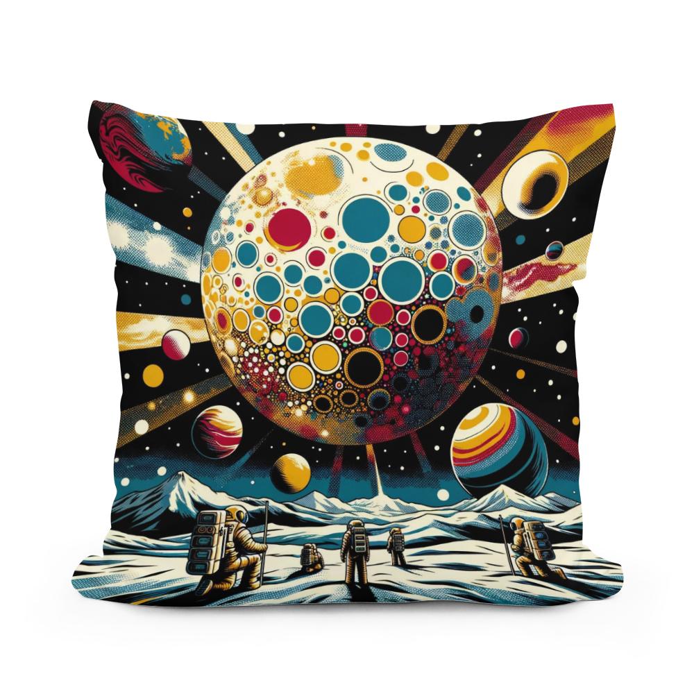 Cosmic Pop Exploration Cotton Cushion