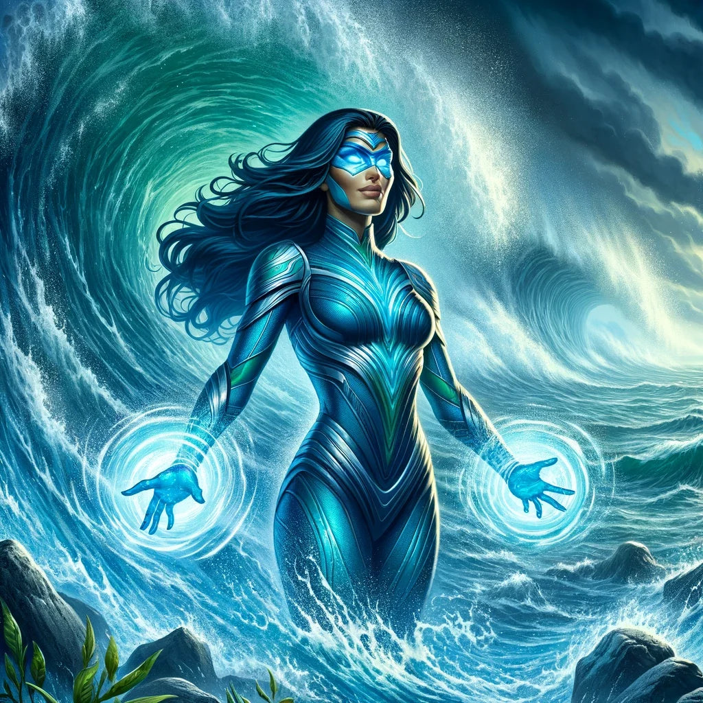Aqua Wave Canvas