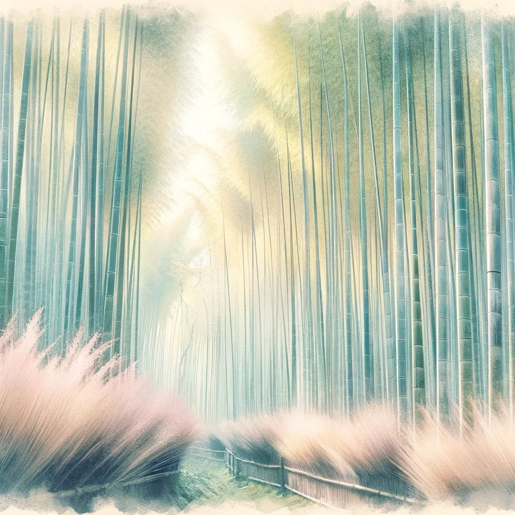 Arashiyama Bamboo Serenity Canvas