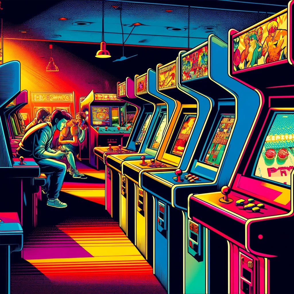 Arcade Retro Pop Cotton Cushion